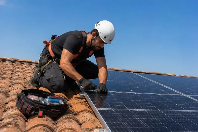Maintenance et monitoring de panneaux solaires à Pierrelongue